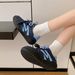 Women's Shoes 2026 Autumn New Arrival, Leather Retro Height Increasing German Training Shoes, Versatile Niche Sports Shoes, Corkscrew Shoes_vogvips.com
