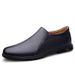 Men's Shoes Loafer Leather Shoes Outdoor Casual Shoes Low-top Foot Cover Leather Surface Single Shoes_vogvips.com