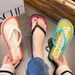 Vacation Casual Thick Bottom Beach Shoes, Fashion Trend, Personalized Flip Flops, Fairy Fan_vogvips.com