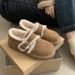 Vintage Style Thick-Soled Fleece-Lined 2024 Autumn Winter Snow Boots Thickened Cotton Women's Outdoor Furry_vogvips.com