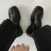 Men's Split Toe Horseshoe Thick Sole, Lefu Tabi Shoes, Patent Leather, Korean Version, Trend, Casual Leather Shoe, S_vogvips.com