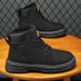New Plush And Thick Winter Insulation Martin Boots Retro Work Attire High Top Shoes British Style_vogvips.com
