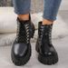 Martin Boots Women's New British-style Rivet Short Boots Slim Boots_vogvips.com
