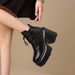 Cameido Embossed Cowhide Waterproof Platform Height-Increased Thick-Soled Dr. Martens Boots For Women 2025 Winter Lace-Up Chunky-Heeled Ankle Boots_vogvips.com