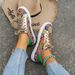 Cro-Border Trade Plu Size 2024 Autumn New European And American Round Toe Sneaker Printed Canva Women'_vogvips.com