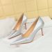 3391-A9 Fashion Women's Banquet Spring And Autumn Slim High Heels Shallow Mouth Pointed Single Shoes_vogvips.com