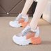 2024 New Summer Height Increasing White Sneakers For Women Spring Mesh Casual Sports Breathable Dad Shoes Internet_vogvips.com