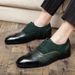 European Warm Series British Style Outdoor Low-top Lace-up Pointed Toe Men's Leather Autumn Winter New Fashion Trend Business Casual Shoes_vogvips.com