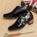 Unbeatable Quality 2025 Spring And Autumn Large High Heels Tall Pointed Boots 38-46 Men's Leather Shoes_vogvips.com