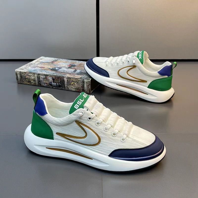 Men's Shoes Spring New Breathable Ice Silk Cloth Mesh Shoes Trendy And Versatile Dad Shoes Soft Sole Sports And Leisure Forrest Shoes_vogvips.com
