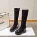 Black 2025 Autumn New Thick Sole Slimming Height Increaing Riding For Petite Women Over-the-Knee Long Boot With_vogvips.com
