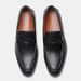 Summer New Men's Slip-On Business Casual Pointed Toe Formal Loafers One-Push Black Leather Shoes For Men_vogvips.com