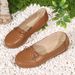 Women's Flat Slip-On Shoes Bow Decoration Casual High-End Autumn Winter European Size_vogvips.com
