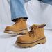 New Leather Spring Men's Shoes High-top Men's Heightening Tooling Martin Boots_vogvips.com