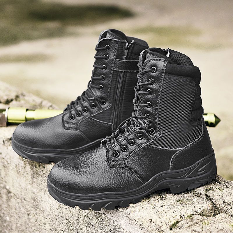 High Top Tactical Boots, Outdoor Combat Training Boots, Hiking Shoes_vogvips.com
