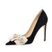 Women's Elegant Floral High Heels Pointed Toe Vintage French Style Party Shoes For Extended Sizes 41-44 Dress Shoes_vogvips.com