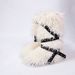 2025 New Spicy Girl Leopard Print High Tube Strap Hairy Boots For Women Subculture With Added Velvet Rivet Fur Snow Boots_vogvips.com