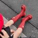 Outdoor Red Rain For Women 2025 New Autumn Winter Versatile Round Toe Thick Sole High Tube Riding Over-the-Knee Long_vogvips.com