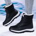 Foreign Trade Plus Size Boots For Women, Fleece-Lined, Thickened, Sub-Zero Cold-Proof, Thick Sole, Waterproof, Non-Slip,_vogvips.com