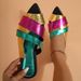 Women's Shoes Summer New Fashion Outdoor Sandals Wine Red Pointed Open Toed Women's Shoes_vogvips.com