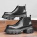 Ärmelfüße Lazy One Pedal Kurze Stiefel Lokomotiven-Stil Herrenstiefel Dicke Sohle Erhöhung Martin Stiefel_vogvips.com