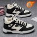 Winter Men's Shoes: High-top Fleece, Trendy And Versatile Thick-soled, Warm Cotton Shoes_vogvips.com