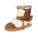 Women's Snow 2024 Winter New Style Horsehair Color Block Thick Sole Wool Short Boots Fleece Lined Thickened Versatile_vogvips.com
