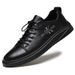 Men's Shoes Breathable Men's Casual Two-layer Cowhide Board Shoes Sports Soft Sole Xiaobai_vogvips.com