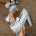 Petite Women's High Heeled Shoes Tassel And Metal Embellishment Chunky Heel Plus Size Professional Style_vogvips.com