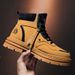 Winter Cotton Boots Men's High-top Martin Boots European And American Style Light Luxury Warm Winter High Quality Tooling Boots Men's Rhubarb Boots_vogvips.com
