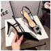 Shallow Versatile Sandals Square Buckle, Pointed Toe, Closed-toe Single Shoes, New High-heeled Women's Shoes With Thin_vogvips.com