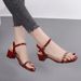 silver Rhinestone Chunky Heel Women, 2026 Summer, Suitable Pairing With Skirts, Foreign Trade, Plus Size, Fashionable_vogvips.com