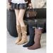 2026 Fall/Winter New Style Pointed Toe Chunky Low Heel Slimming French Fashion Sexy Gorgeous Women's Mesh Long Boots_vogvips.com