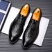 New Fashion Men's British Black Business Casual Loafer Shoes Daily Driving Office Leather Shoes One Foot Pedal Lazy Brown Banquet Dress Wedding Men's_vogvips.com