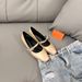 H Family 2025 New Fashion Korean Style Simple Versatile Satin One-strap Mary Jane Flat Shoes Comfortable Women_vogvips.com
