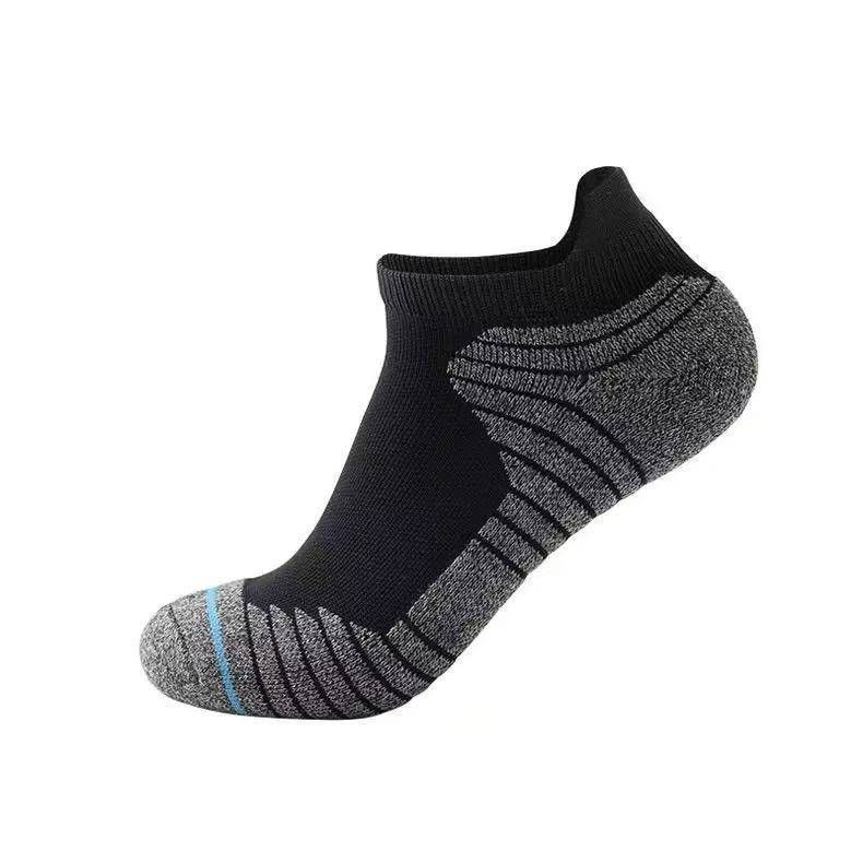 Performance Athletic Socks For Men – Cushioned Terry Sole With Anti-Slip & Quick-Dry Tech – Low-Cut Running, Basketball & Workout Socks_vogvips.com