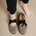 Matte Soft Leather Mary Jane Shoes For Women, Thick-soled, Lace-up, Round-toed, Shallow-cut, Comfortable, Non-tiring,_vogvips.com