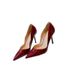 Pointed Toe V-Cut Nude High Heels Autumn Winter 2025 New Style Thin Heel Socialite Comfortable Women's Elegant Sexy_vogvips.com