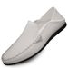 First Layer Men's Driving Shoes Men's Round Head Light Mouth Casual Shoes Solid Color Rubber Non-slip Men's Shoes_vogvips.com