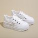 W3616 New Board Solid Color Autumn Trendy White Thick Bottom Inner Height Wear Resistant Casual Student Shoes_vogvips.com