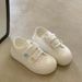 Strawberry Pink Canvas Women's Casual Breathable Student Thick Bottom Sports Board Versatile Cute Big Head Shoes_vogvips.com