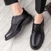 First Layer Cowhide Handmade Brand Soft Lightweight And Comfortable Classic Version Professional Black Business Leather_vogvips.com