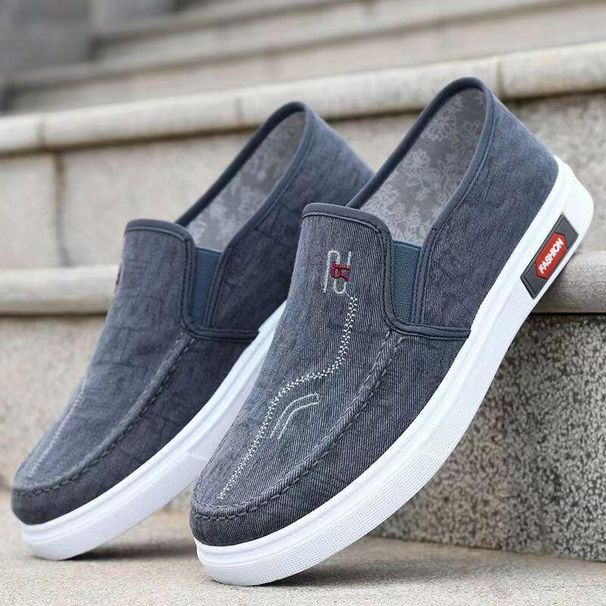 Fashion Spring And Autumn Men's Canvas Shoes Anti Slip And Breathable Soft Sole Versatile Casual Sports Shoes New Board Shoes Sneakers_vogvips.com