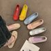 French Inner Heightening Suede Ballet Single Shoes Women's Shoes Spring And Autumn Bow Red Evening Shoes_vogvips.com