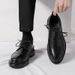 Euro Step 2025 Spring And Autumn New Brogue Casual Leather Formal Business Men's British Style Height Increasing Shoes_vogvips.com