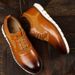 Men's Flying Woven Spring And Summer Casual Shoes Lightweight Eva Soles PU Splicing Comfortable Leather Shoes For Men_vogvips.com