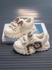 Spring And Autumn Leather Girl Breathable Kids Sneaker_vogvips.com
