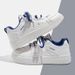 Two-tone Thick-soled White Sneakers 2024 Casual Chic Versatile Sports Board Shoes For Women Spring New Style_vogvips.com