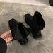 Slim Short For Women 2024 Spring And Autumn New Style Chunky Mid Heel Fleece Lined Stretch Sock Nude Color Martin Boots_vogvips.com