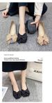 Women's Large Size 35-42 Soft-soled Shoes, Autumn New Style, Shallow French-style Slip-on Ballet Flats_vogvips.com